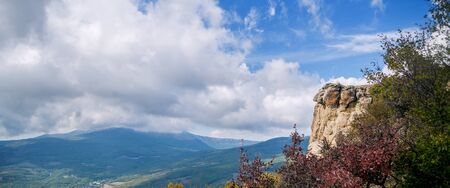 Panoramic image of Mountainの写真素材