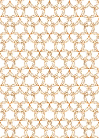 Wallpaper pattern on the white backgroundの写真素材