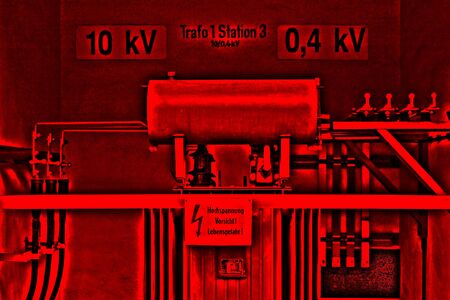 transformer high power stationの写真素材