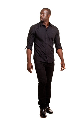 Casual Man on Whiteの写真素材