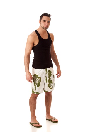 Man in Swimwearの写真素材