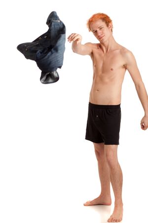 Undressingの写真素材