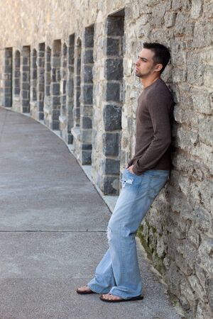 Young Man Outsideの写真素材