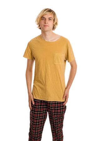 Man in Pajamasの写真素材