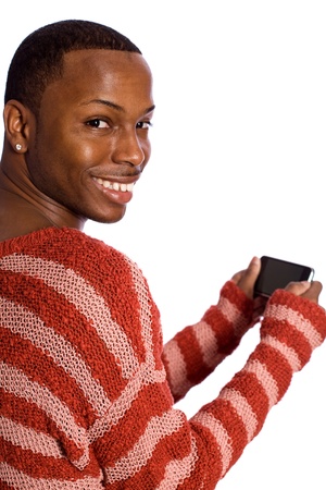 Man with Smart Phoneの写真素材
