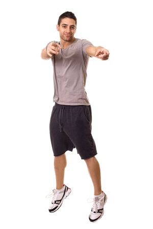 Man Jumpingの写真素材