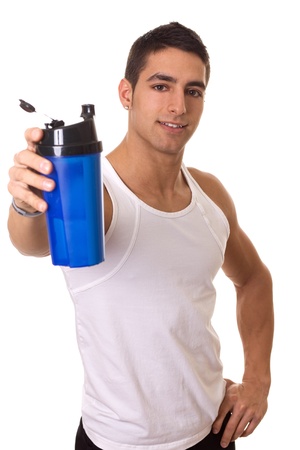 Man with Water Bottleの写真素材