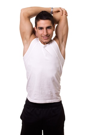 Tricep Stretchの写真素材