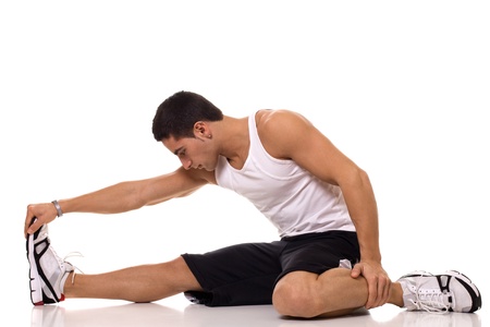 Sitting Hamstring Stretchの写真素材