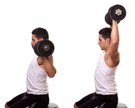Shoulder Pressの写真素材