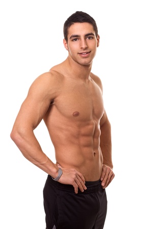 Athletic Man Shirtlessの写真素材