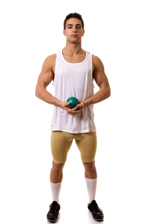 Athlete With Shotの写真素材