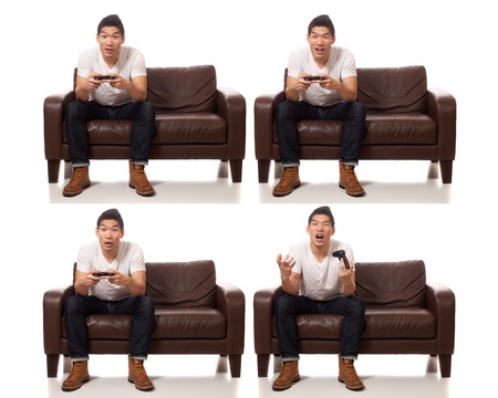 Young Male Gamerの写真素材