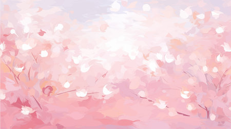 Cherry blossom sakura background. Japanese style vector illustration.のイラスト素材