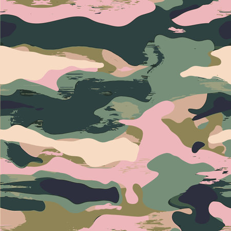 Camouflage pattern. Seamless background. Vector illustration.のイラスト素材