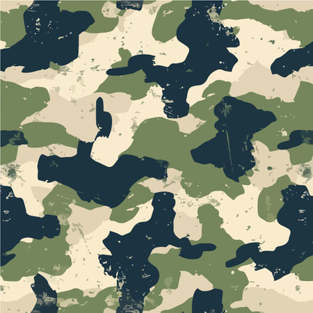 Camouflage seamless pattern. Camo background. Vector illustration.のイラスト素材