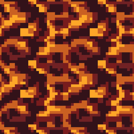 Seamless pixelated pattern. Vector illustration. Eps 10.のイラスト素材