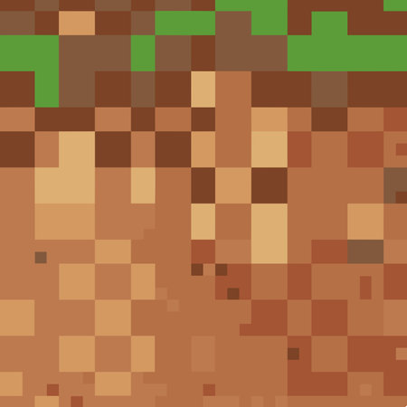 Brown pixelated background. Abstract pixelated background. Vector illustration.