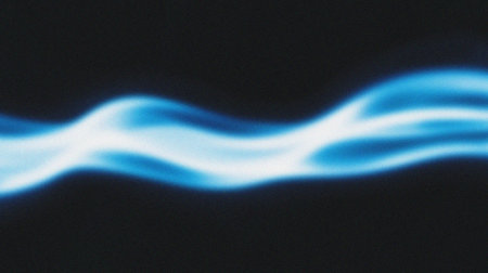 Blue flames on a black background. Abstract background. 3d renderingの写真素材