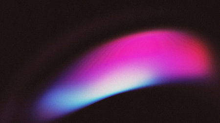 abstract background of the colored lights on a black background, close-upの写真素材