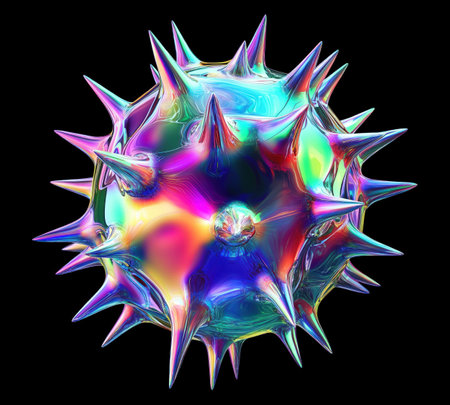 3d rendering of abstract fractal shape. Computer generated graphics.