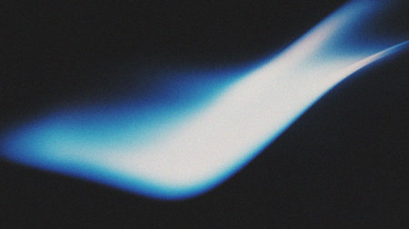 blue fire on a black background close-up, abstract photo