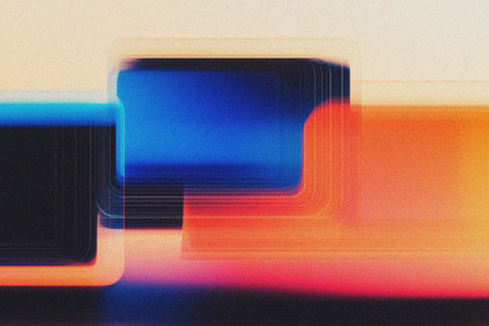 abstract background with some diagonal stripes in it and orange and blueの写真素材