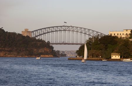 Sydney bridge from Parramatta river