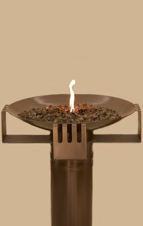 A flame burns in memory of those who diedの写真素材