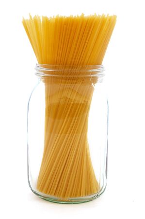 Spaghetti in a jarの写真素材