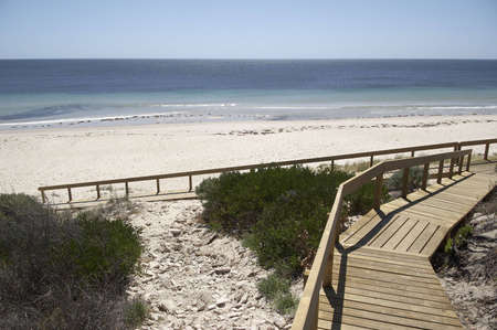 Ramp leading to the beachの写真素材