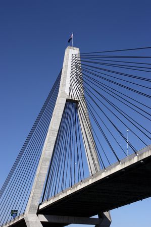Anzac bridge pylon and cablesのeditorial素材
