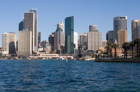 The city of Sydney looking towards CIrcular Quayの写真素材