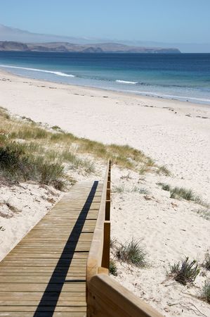 Ramp leading to the beachの写真素材