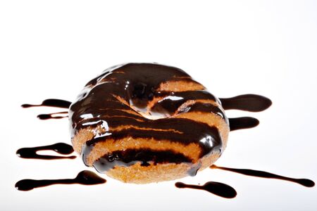 GREEK DONUT WITH SYRUP OR CHOCOLATEの写真素材