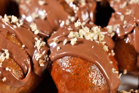 GREEK LOUKOUMADES WITH SYRUP OR CHOCOLATE