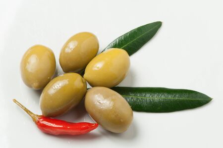 Greek traditional olivesの写真素材