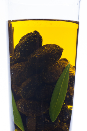 Greek traditional olive oil herbsの写真素材