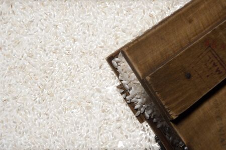 Greek traditional white rice karolinaの写真素材