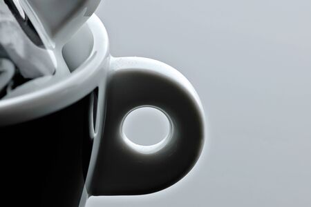 Cups for hot beverages mugsの写真素材