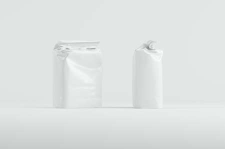 Blank Bag Flour Sugar Package Mockup 3D Renderingの写真素材