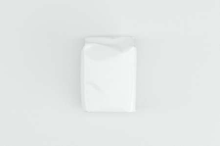 Blank Bag Flour Sugar Package Mockup 3D Renderingの写真素材