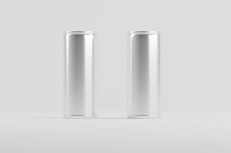 Aluminium Soda Beer Cans Mockup 3D Illustrationの写真素材