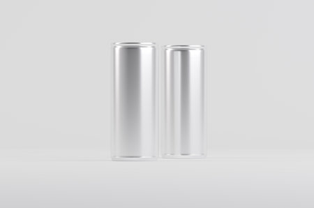 Aluminium Soda Beer Cans Mockup 3D Illustrationの写真素材