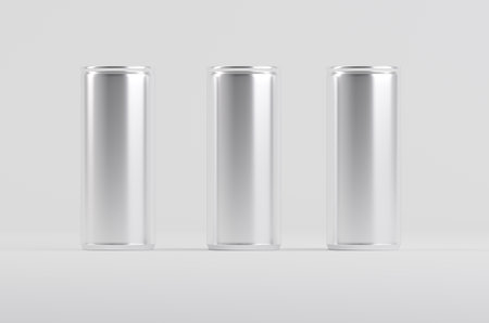 Aluminium Soda Beer Cans Mockup 3D Illustrationの写真素材