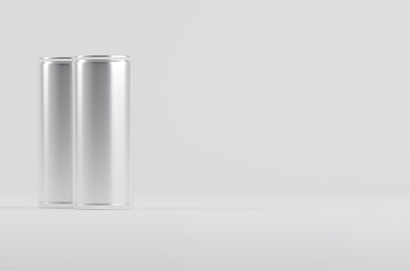 Aluminium Soda Beer Cans Mockup 3D Illustrationの写真素材