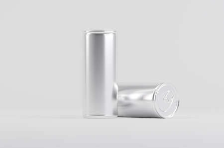 Aluminium Soda Beer Cans Mockup 3D Illustrationの写真素材