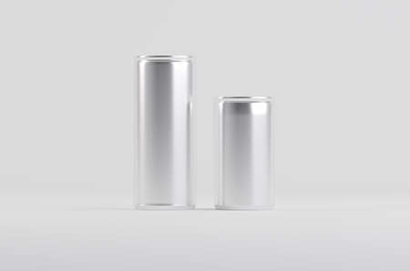 Aluminium Soda Beer Cans Mockup 3D Illustrationの写真素材