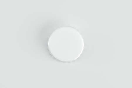 Juice Beer Bottle Cap Mockup 3D Illustrationの写真素材