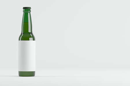 Juice Beer Bottle Cap Mockup 3D Illustrationの写真素材
